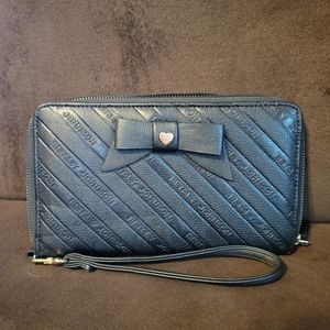 Betsy Johnson Black Wristlet Wallet